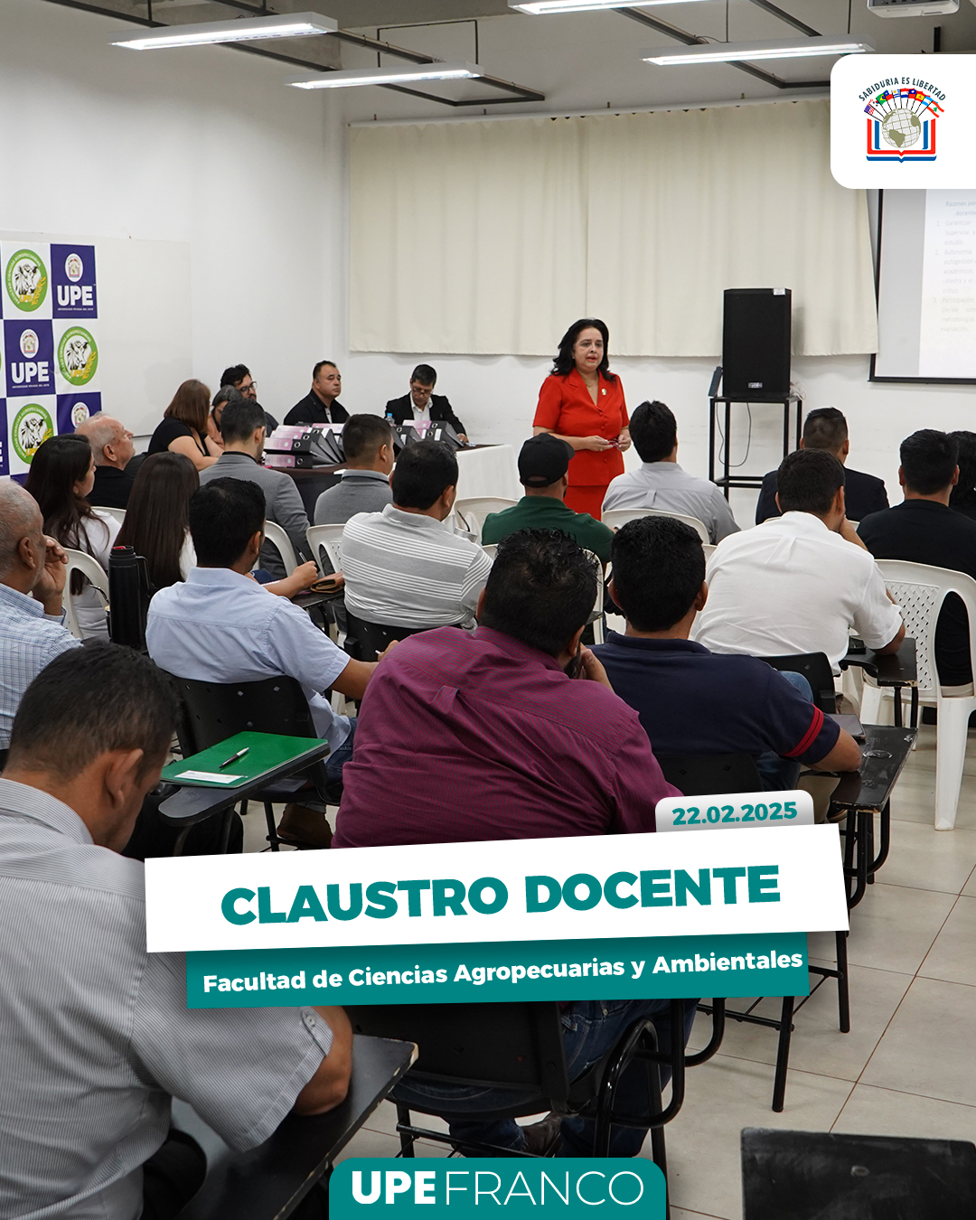 Facultad de Ciencias Agropecuarias y Ciencias Ambientales concluye su primer Claustro Docente 2025