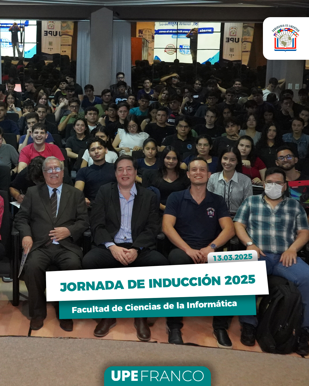 Jornada de Inducción: UPE Franco da la Bienvenida a los estudiantes de Ciencias de la Informática