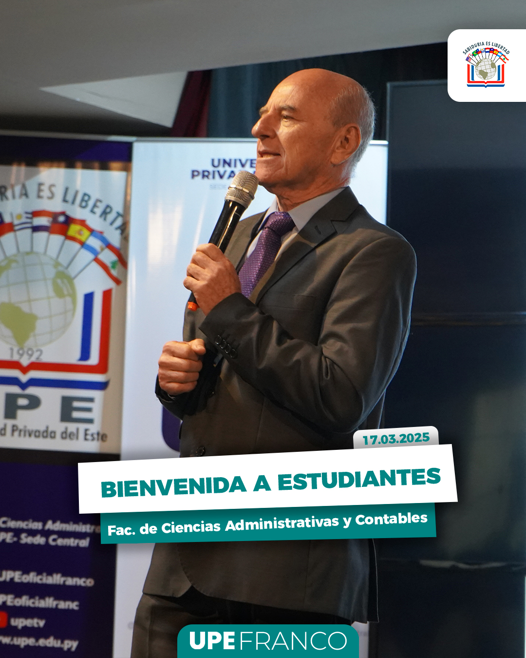 Facultad de Ciencias Administrativas y Contables Recibe a sus Nuevos Estudiantes