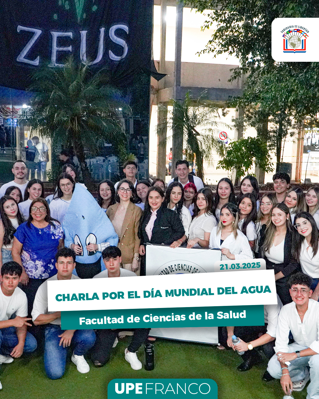 Estudiantes de Nutrición de UPE Franco impulsan conciencia ambiental en el Día Mundial del Agua