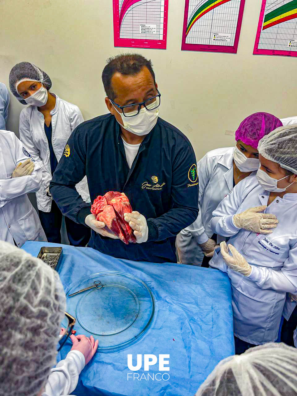 Estudiantes de Kinesiología y Fisioterapia desarrollan prácticas de fisiopatología: Aprendizaje en acción