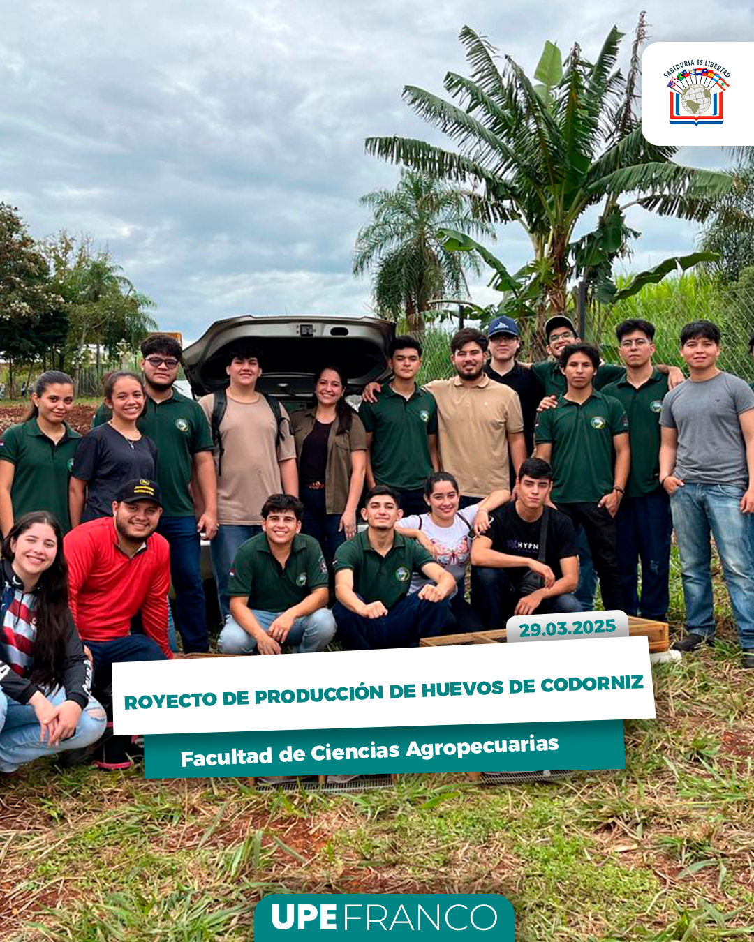 Inicia el Proyecto de Producción de Huevos de Codorniz: Formación práctica en Zoología