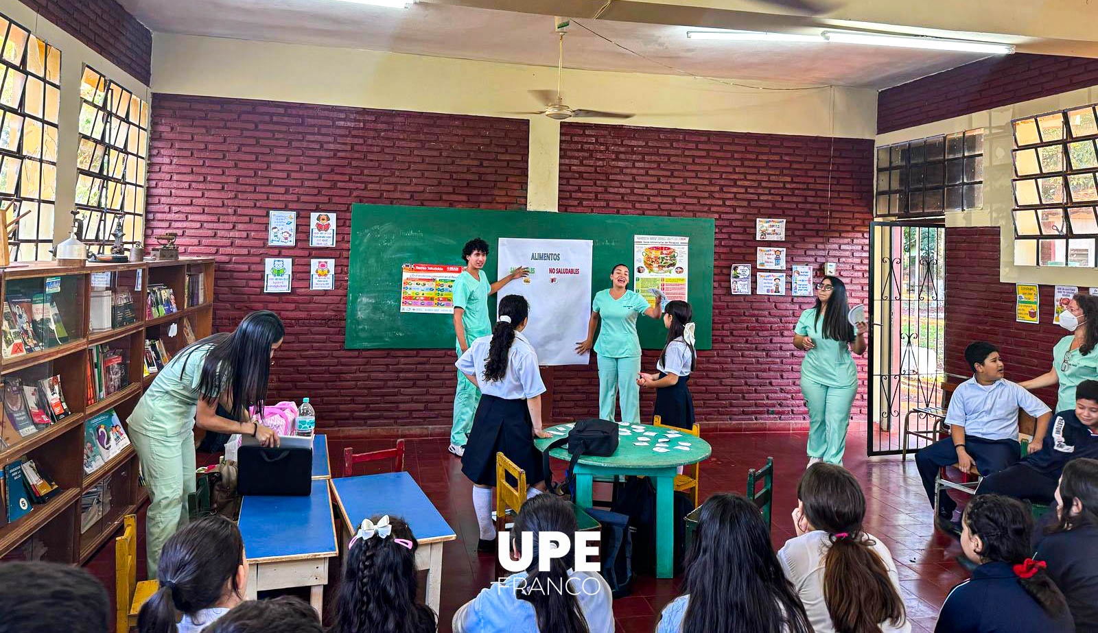 Estudiantes de Nutrición promueven la alimentación saludable en la Escuela Moisés Bertoni