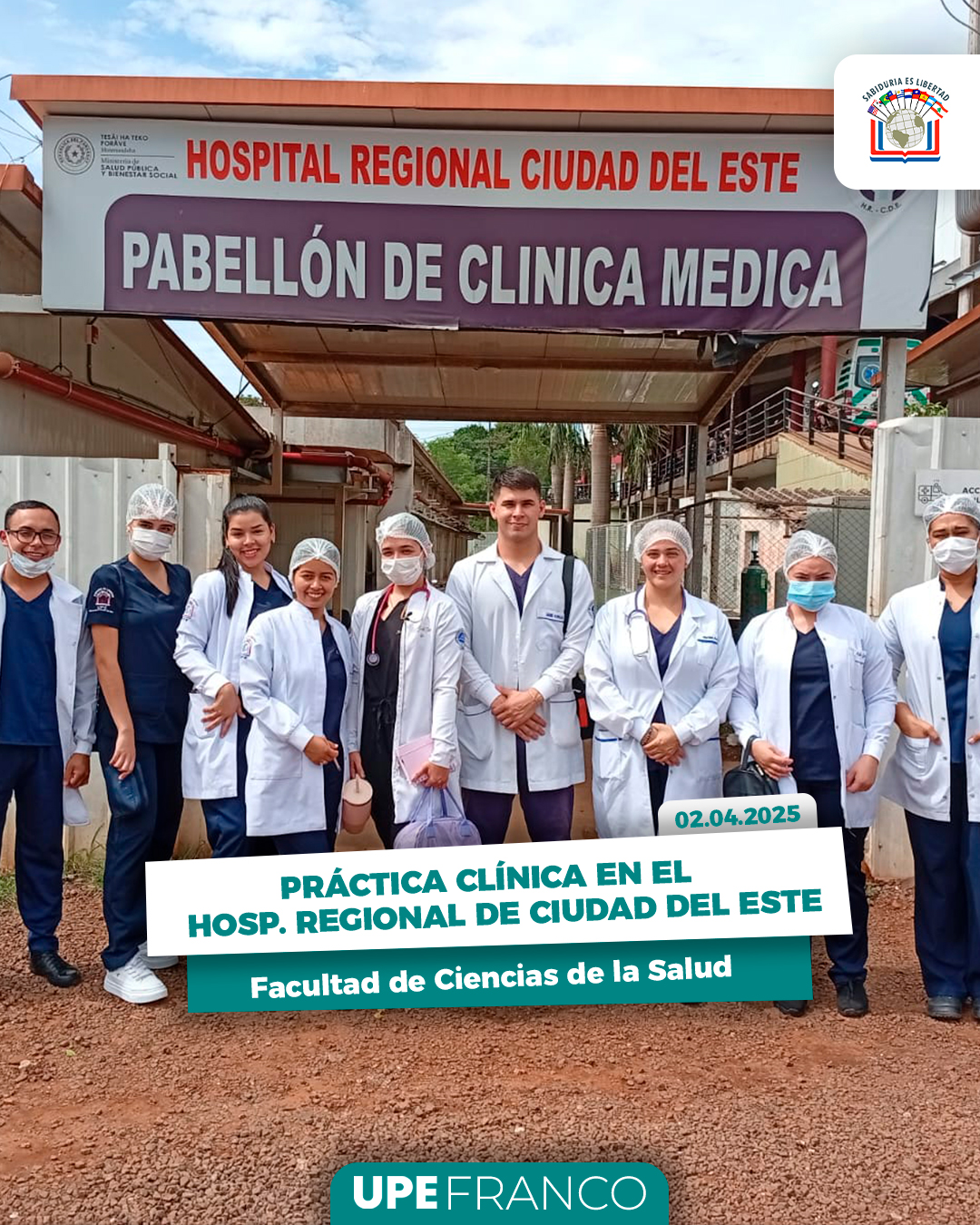 Práctica Clínica: Estudiantes de Kinesiología y Fisioterapia visitan el Hospital Regional de CDE