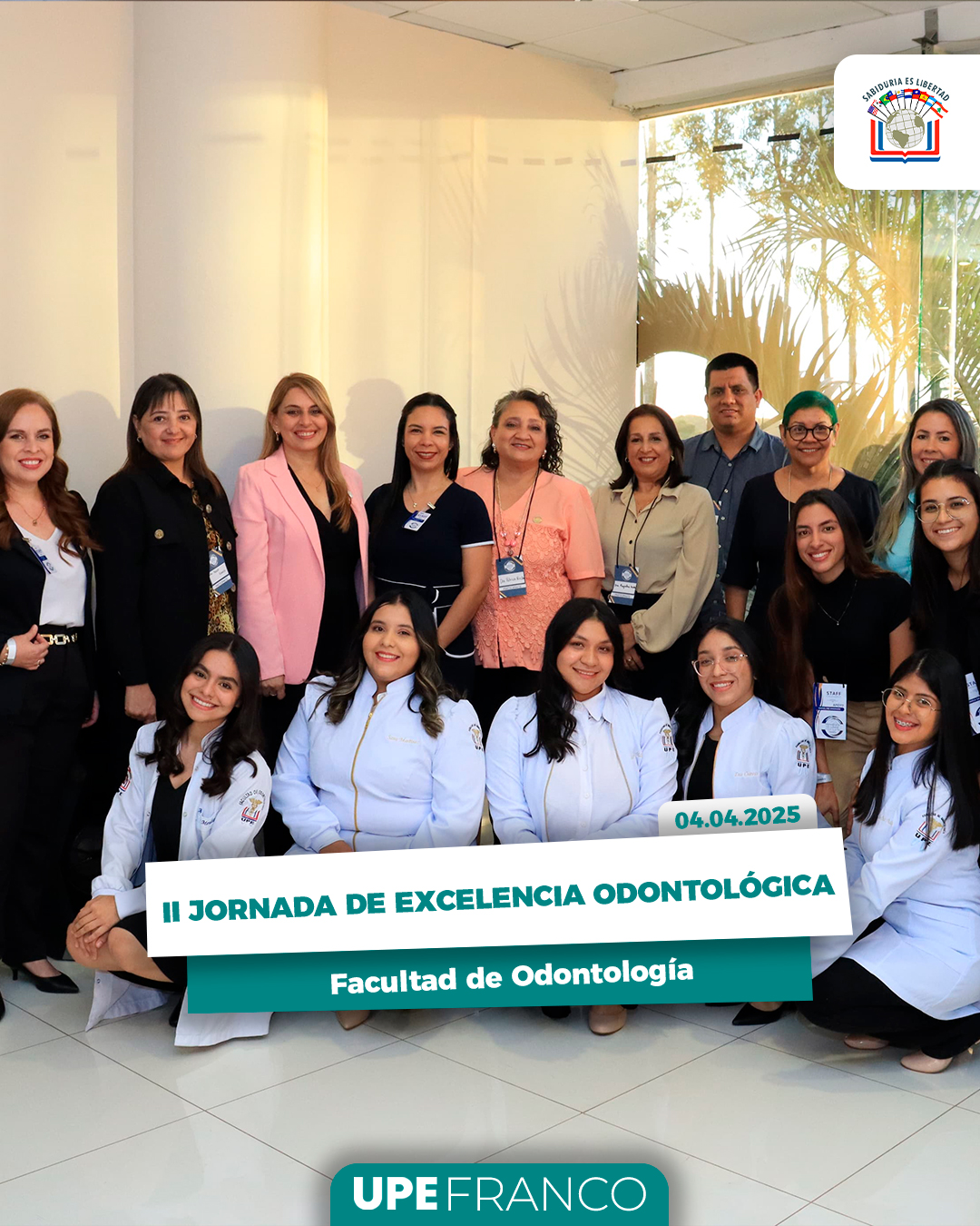 Estudiantes de Odontología de la UPE se destacan en jornada científica regional