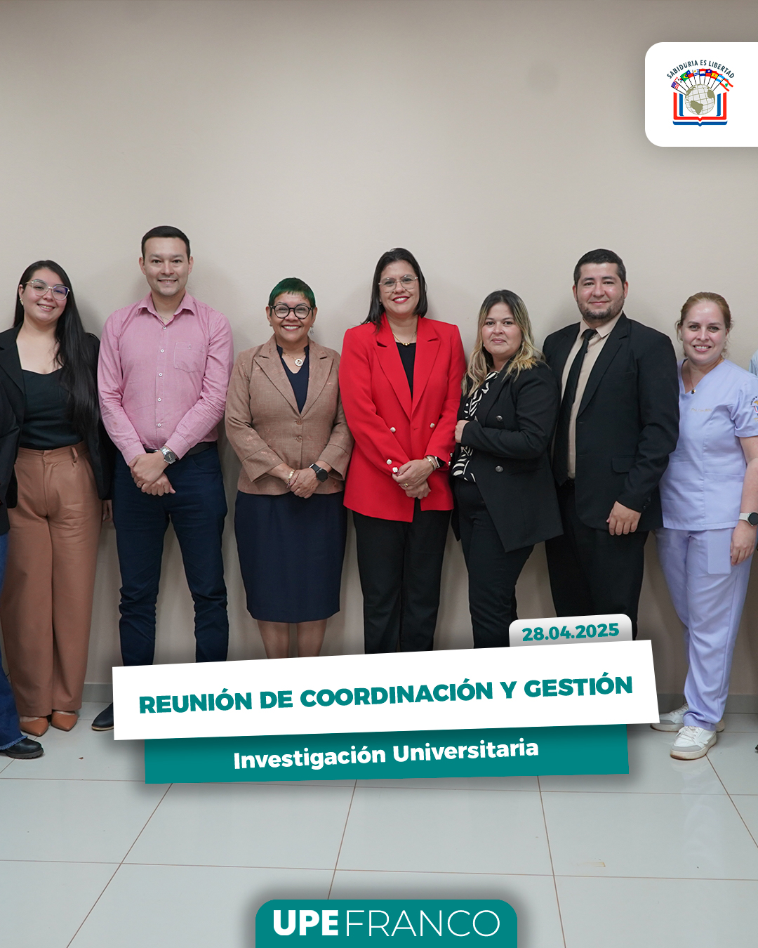 UPE FRANCO fortalece la Investigación Universitaria: Reunión de coordinación y gestión