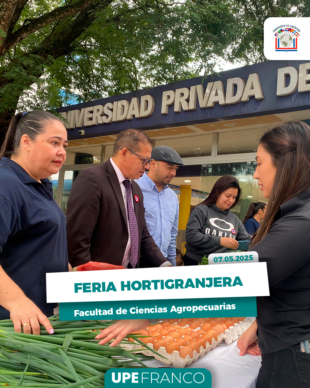 Feria hortigranjera en UPE FRANCO: Formación práctica y vínculo comunitario
