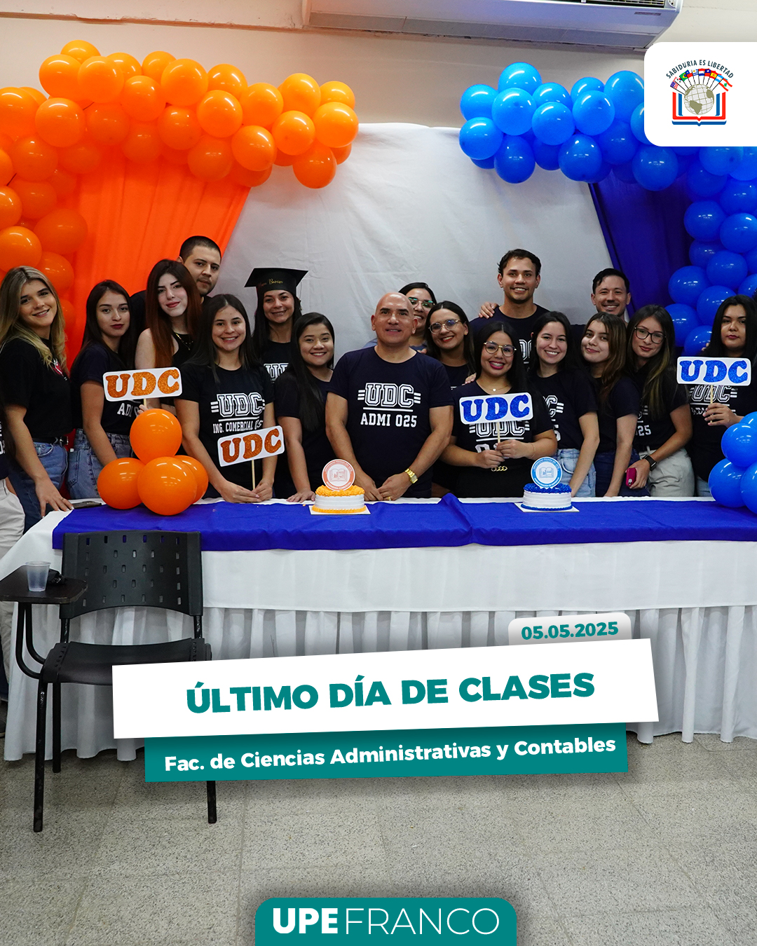 Último Día de Clases: Cierre de ciclo académico en la Facultad de Ciencias Administrativas y Contables