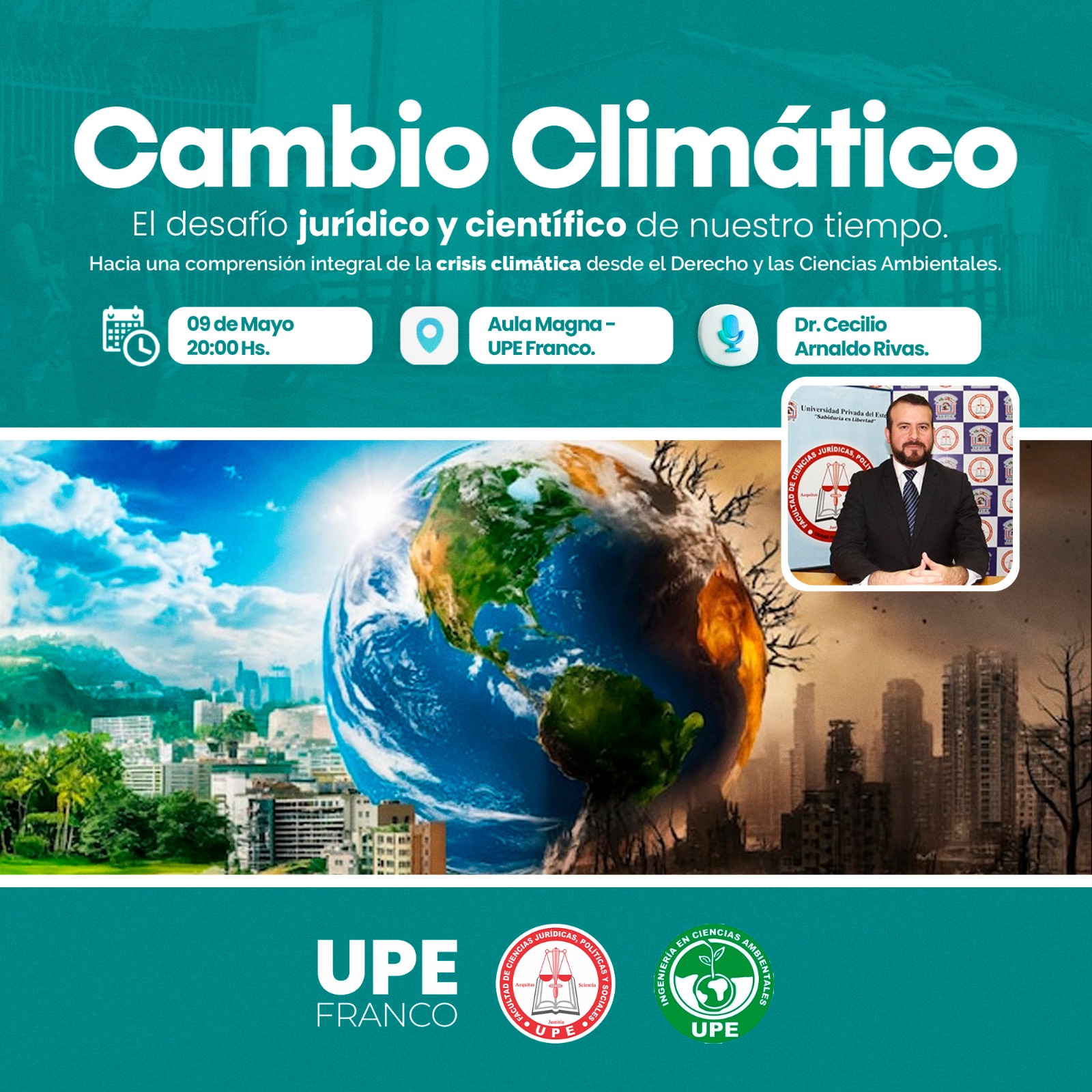 Charla Informativa sobre Cambio Climático: El desafío jurídico y científico de nuestro tiempo