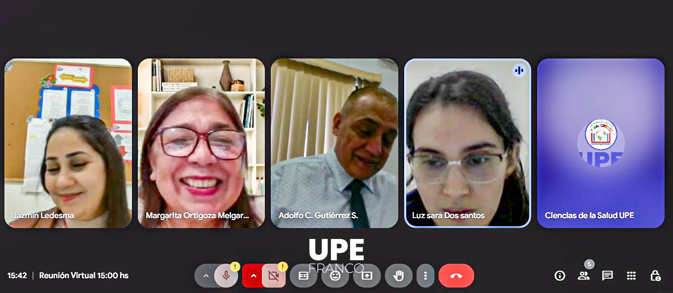 Reunión virtual: UPE y UCP coordinan seminario sobre internacionalización de la Educación Superior