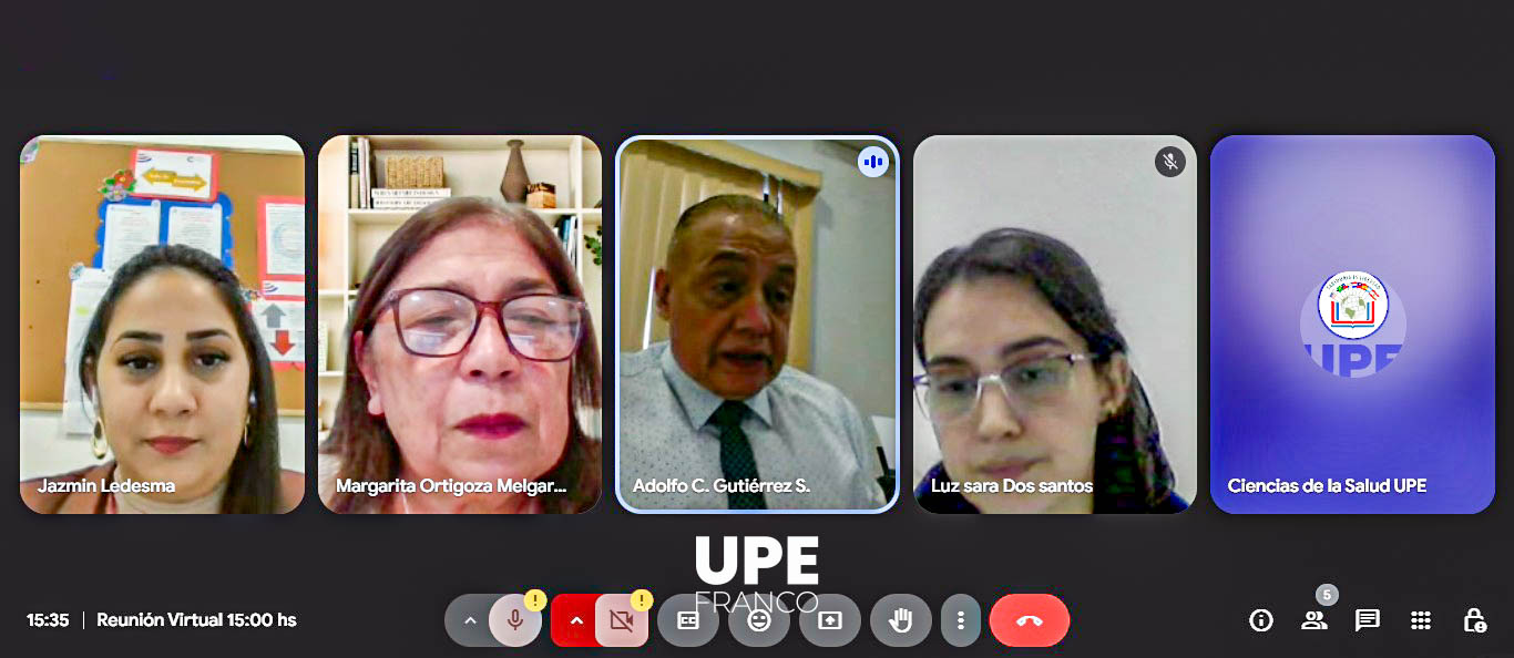 Reunión virtual: UPE y UCP coordinan seminario sobre internacionalización de la Educación Superior
