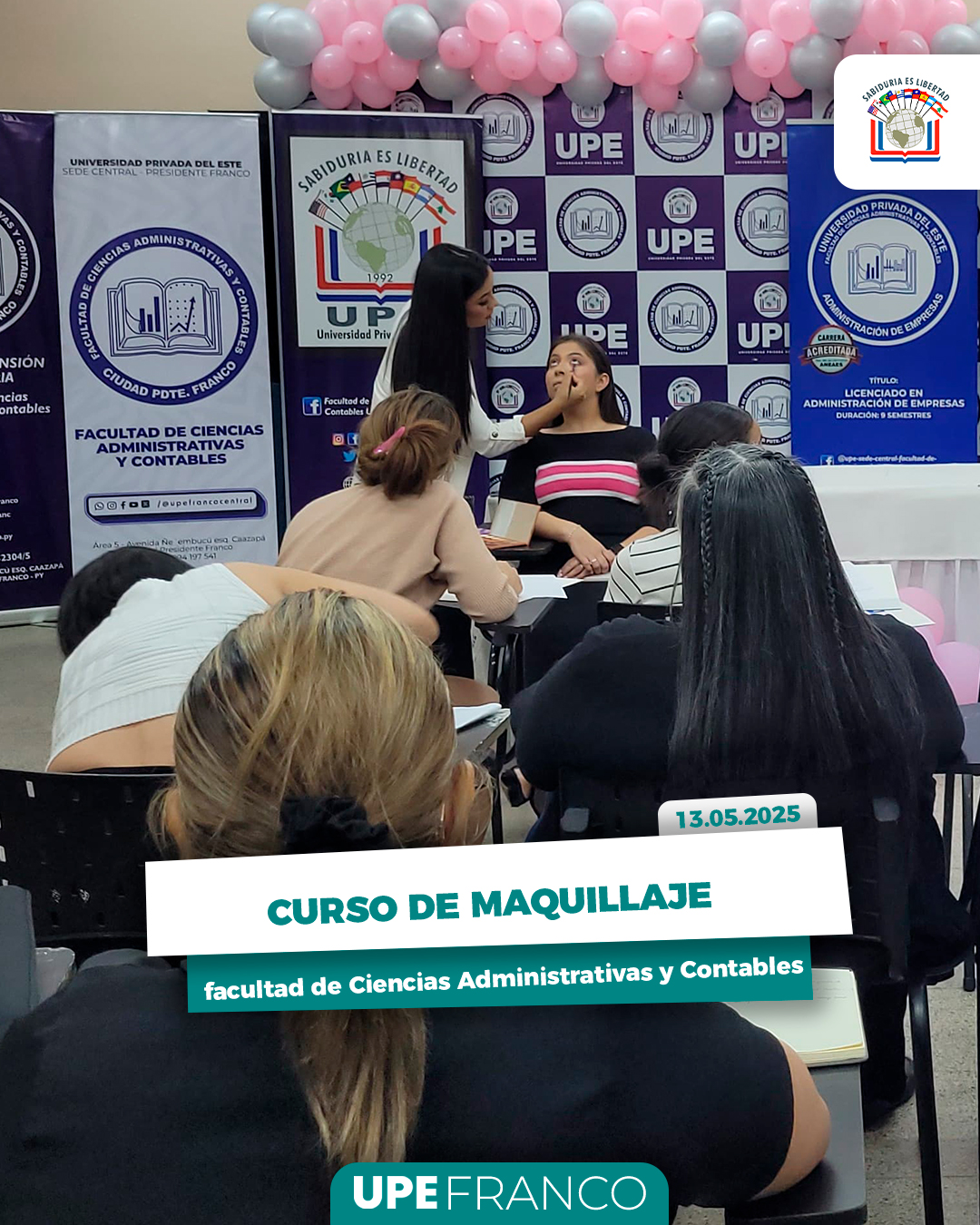 “Maquillaje sin secretos”: Formación, belleza y homenaje a las madres en UPE Franco