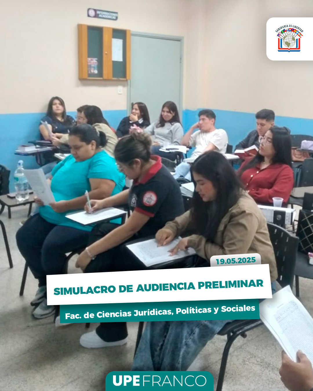 Simulacro de Audiencia Preliminar: Estudiantes de Derecho aplican sus conocimientos