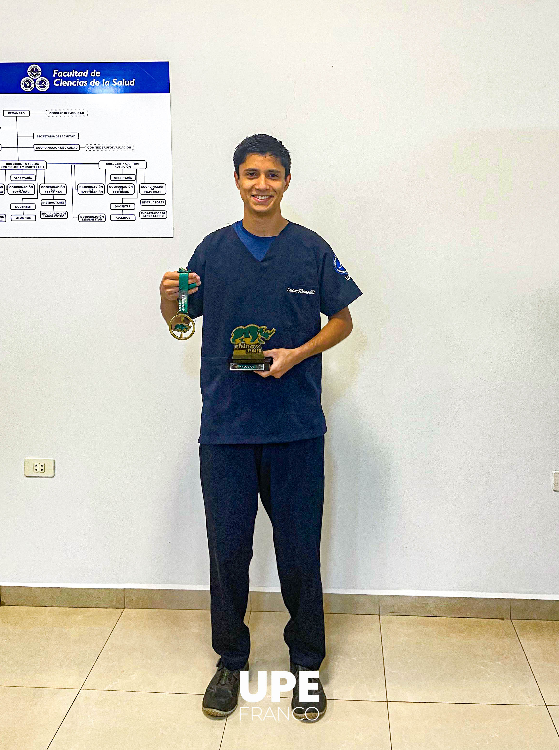 Orgullo UPE: Estudiante de Kinesiología y Fisioterapia triunfa en corrida de Foz de Iguazú