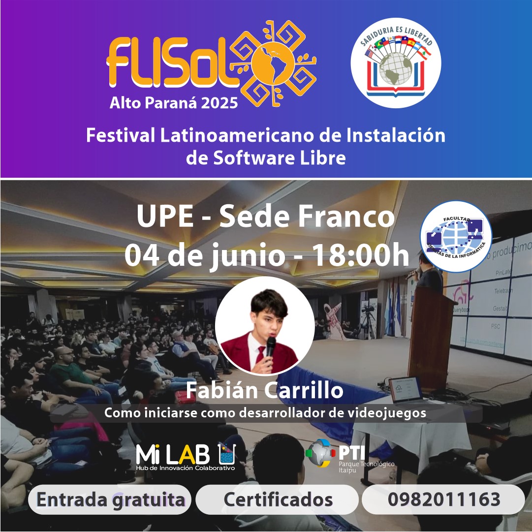 FLISoL 2025 llega a la UPE Franco: Charlas, talleres y oportunidades