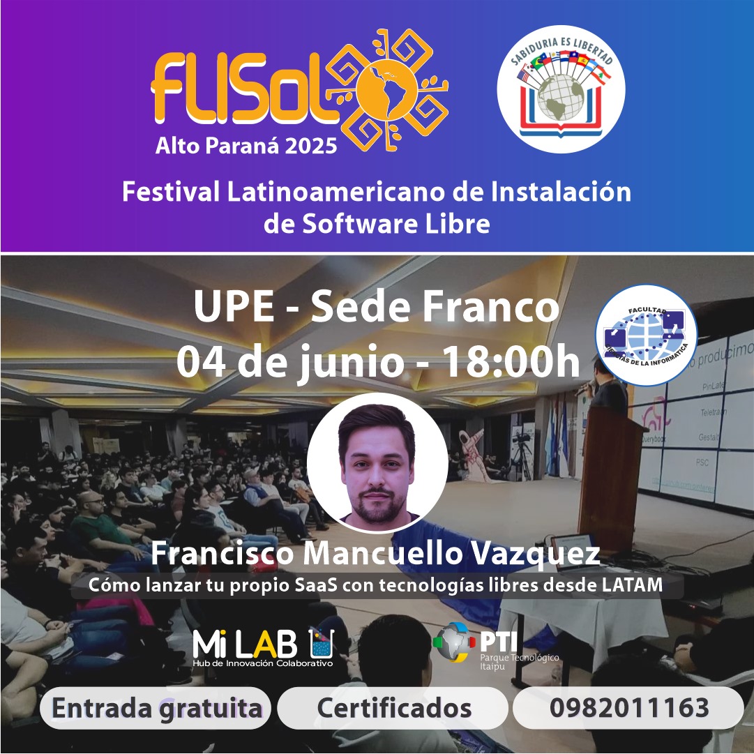 FLISoL 2025 llega a la UPE Franco: Charlas, talleres y oportunidades