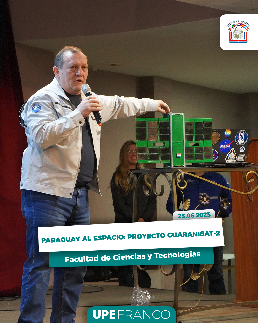 Paraguay al Espacio: UPE Franco recibió a la Agencia Espacial del Paraguay