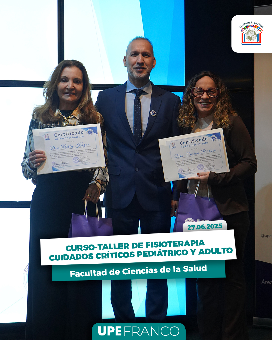 Fisioterapia en Cuidados Críticos Pediátrico y Adulto: Curso-Taller en la UPE FRANCO  