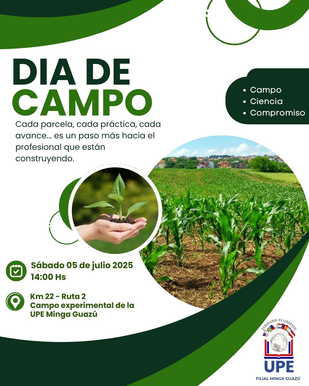Día de Campo en la UPE Minga Guazú: Cierre del Primer Semestre 2025