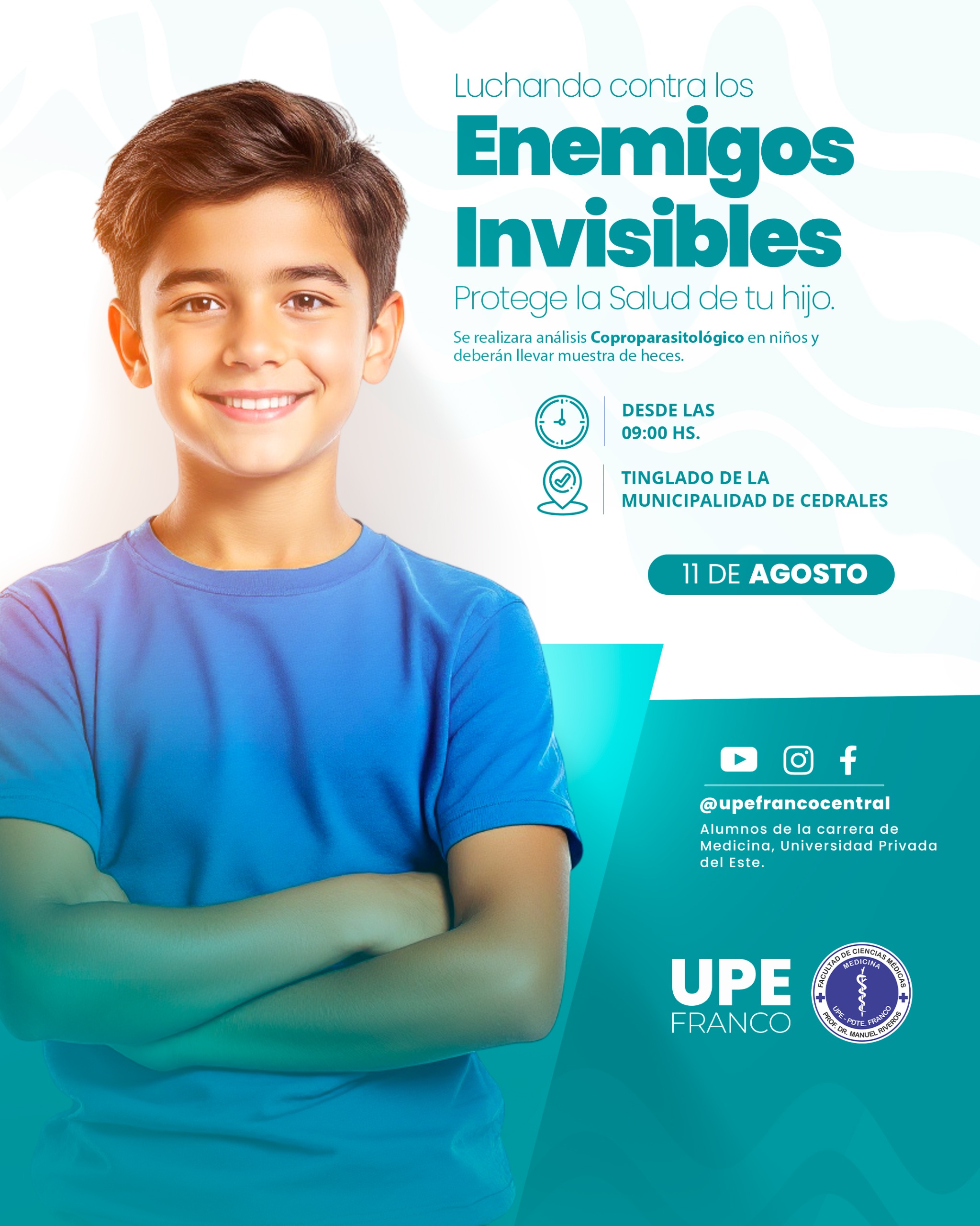 Luchando contra los enemigos invisibles: Estudiantes de Medicina UPE realizarán análisis coproparasitológicos en Cedrales