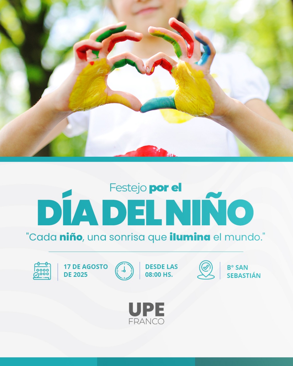 “Cada niño, una sonrisa que ilumina el mundo”: Festejo por el Día del Niño en el barrio San Sebastián