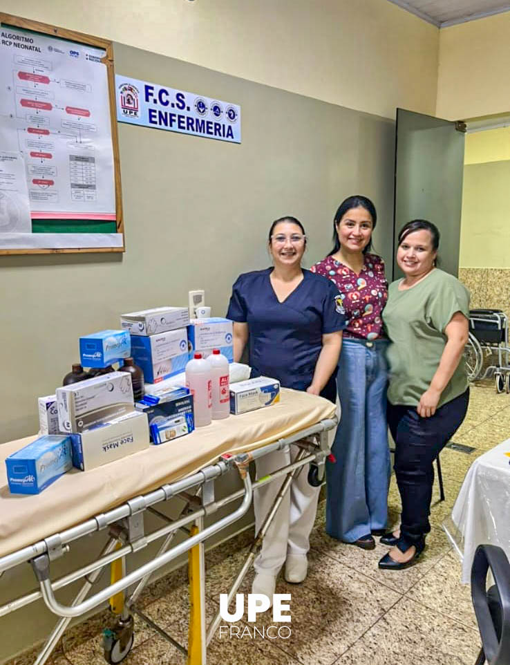 UPE FRANCO entrega insumos hospitalarios a la Policlínica Policial de Ciudad del Este