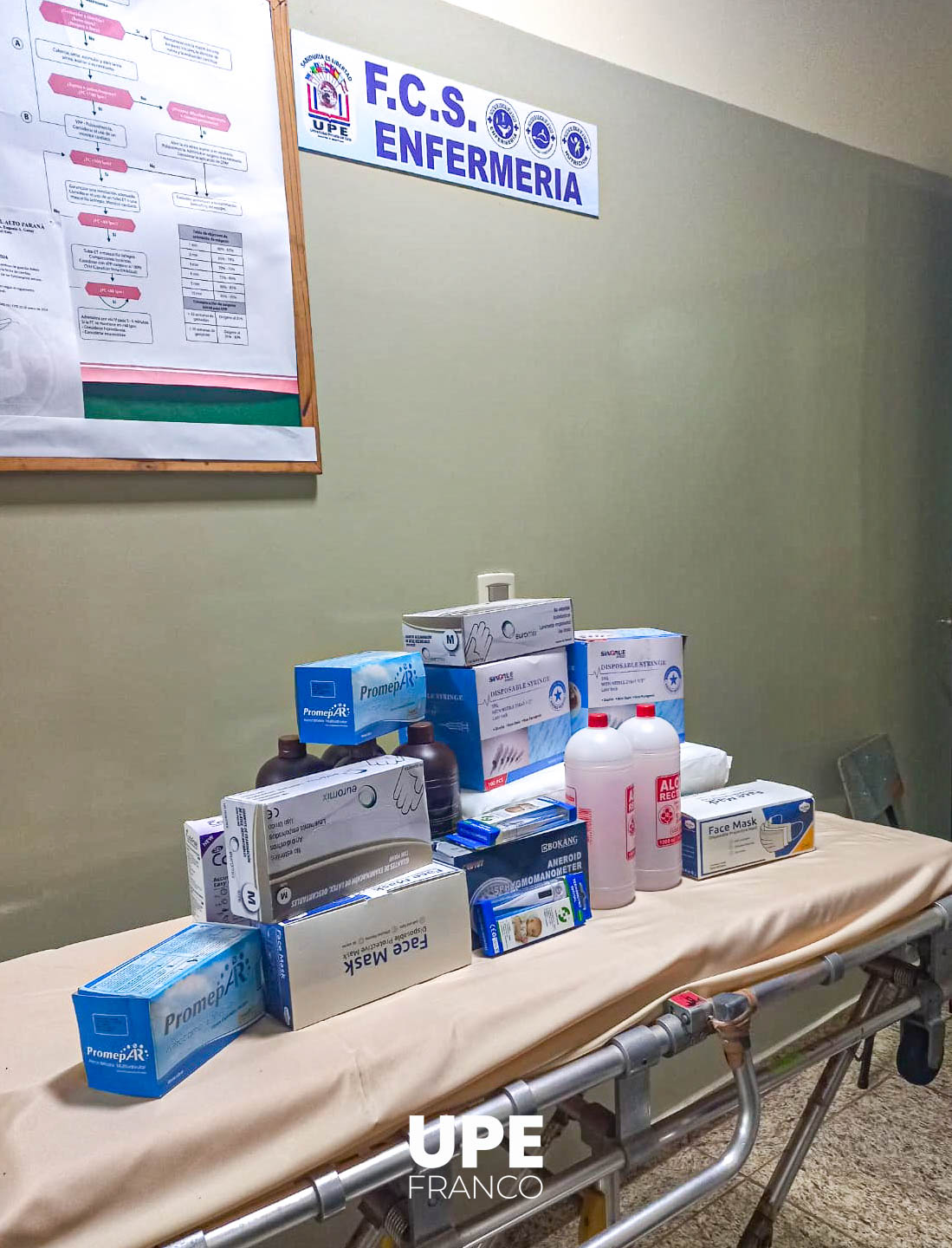UPE FRANCO entrega insumos hospitalarios a la Policlínica Policial de Ciudad del Este