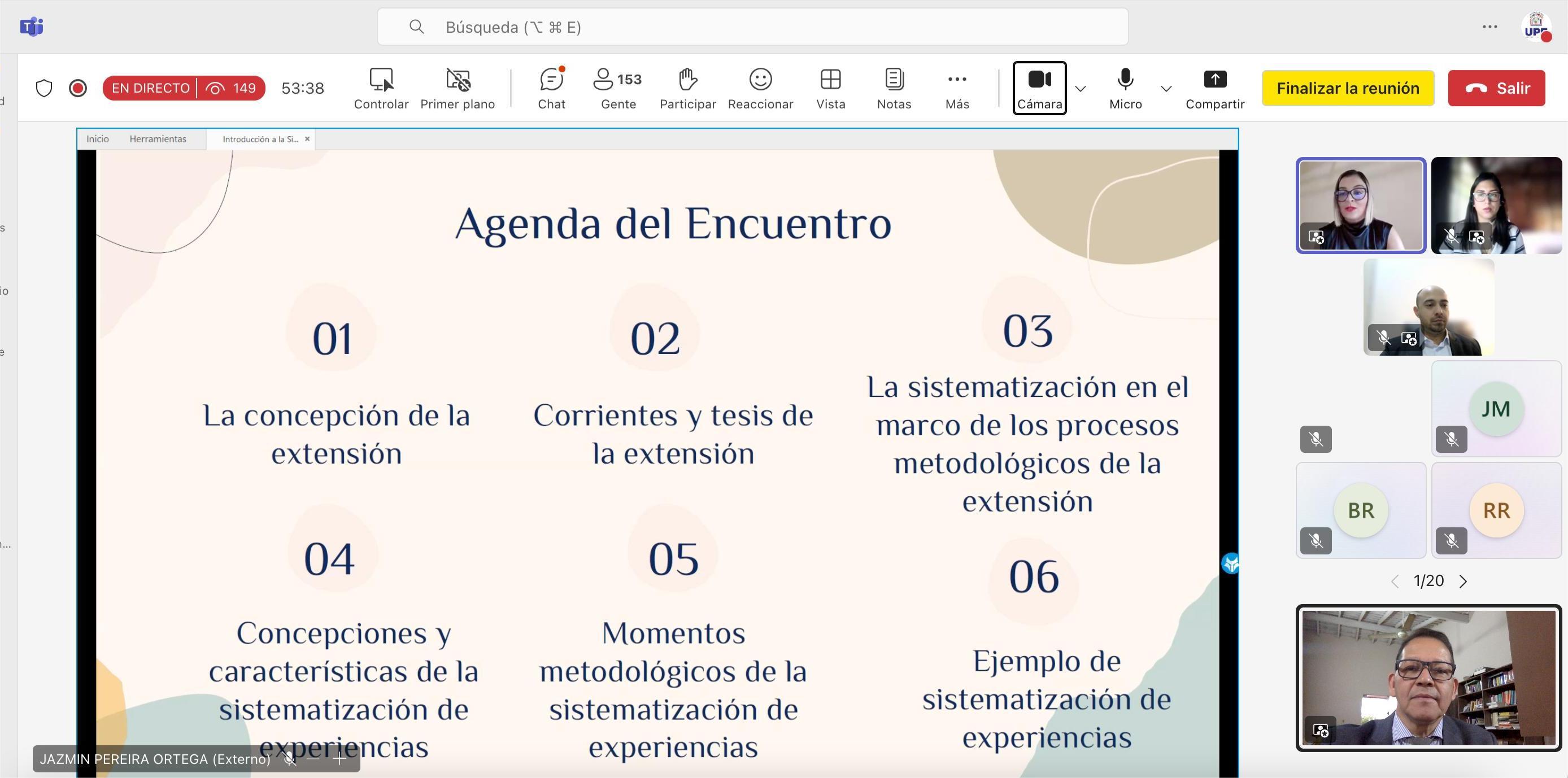 Primera clase del Módulo 4: Diplomado en Extensión Universitaria - UPE FRANCO