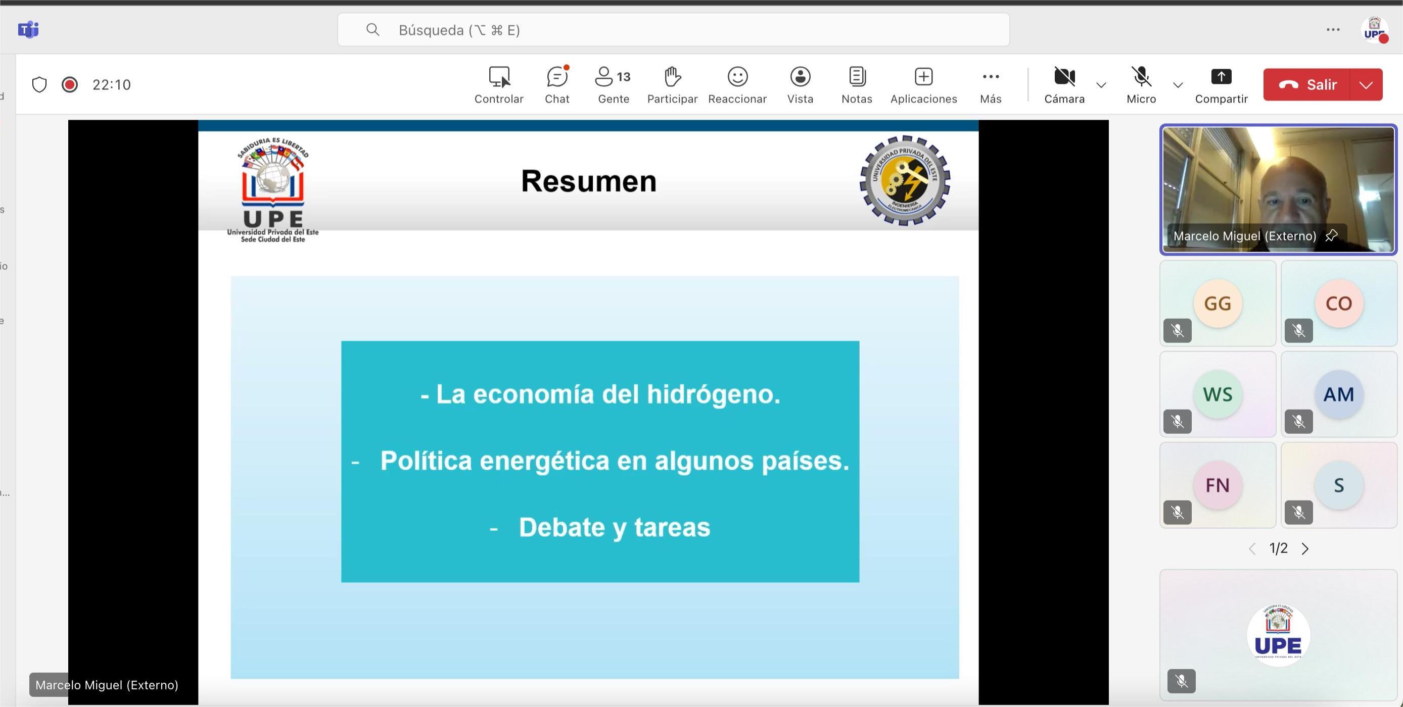Avanza con éxito el Diplomado en Tecnología del Hidrógeno: Tercera clase virtual