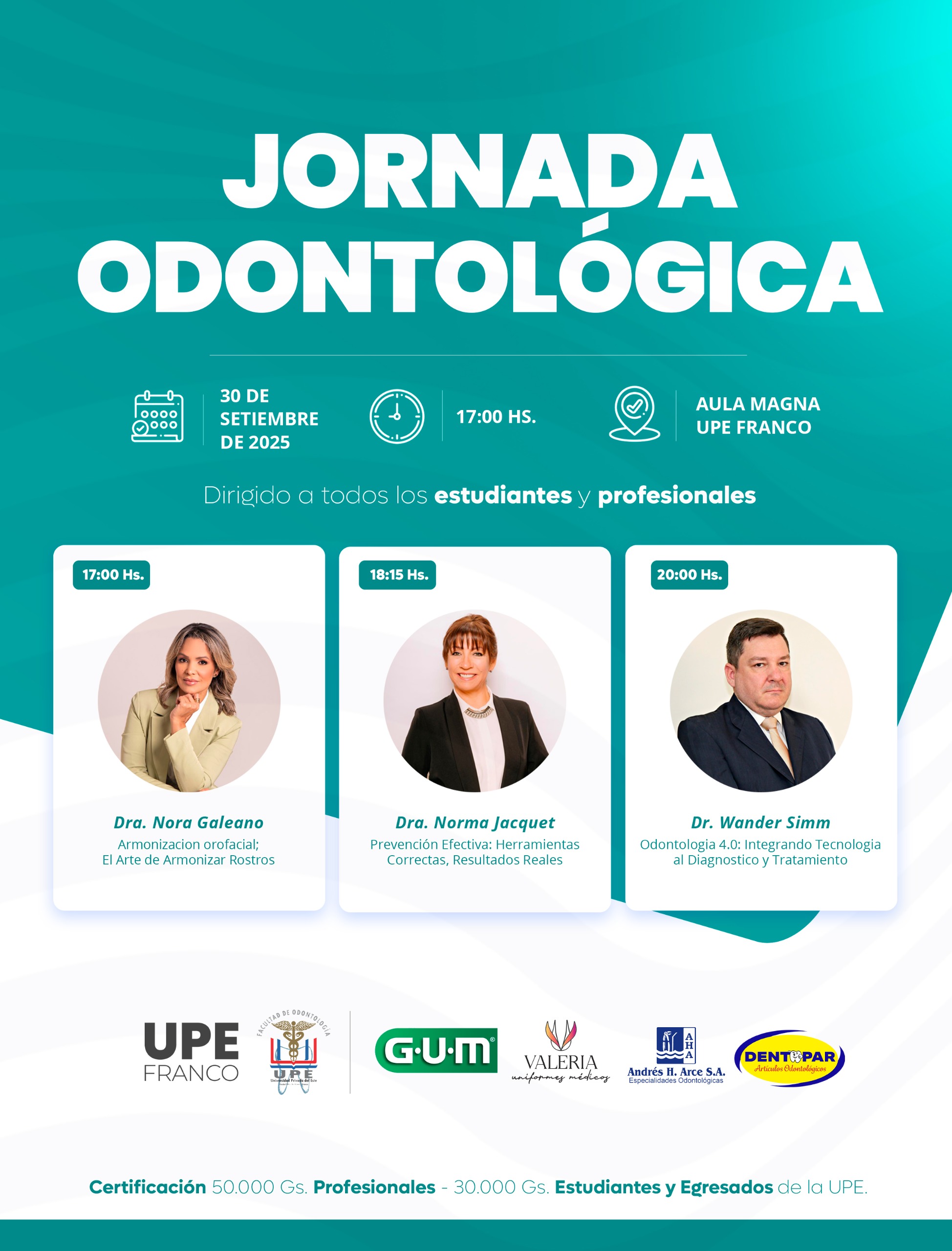 Jornada Odontológica 2025 - UPE FRANCO