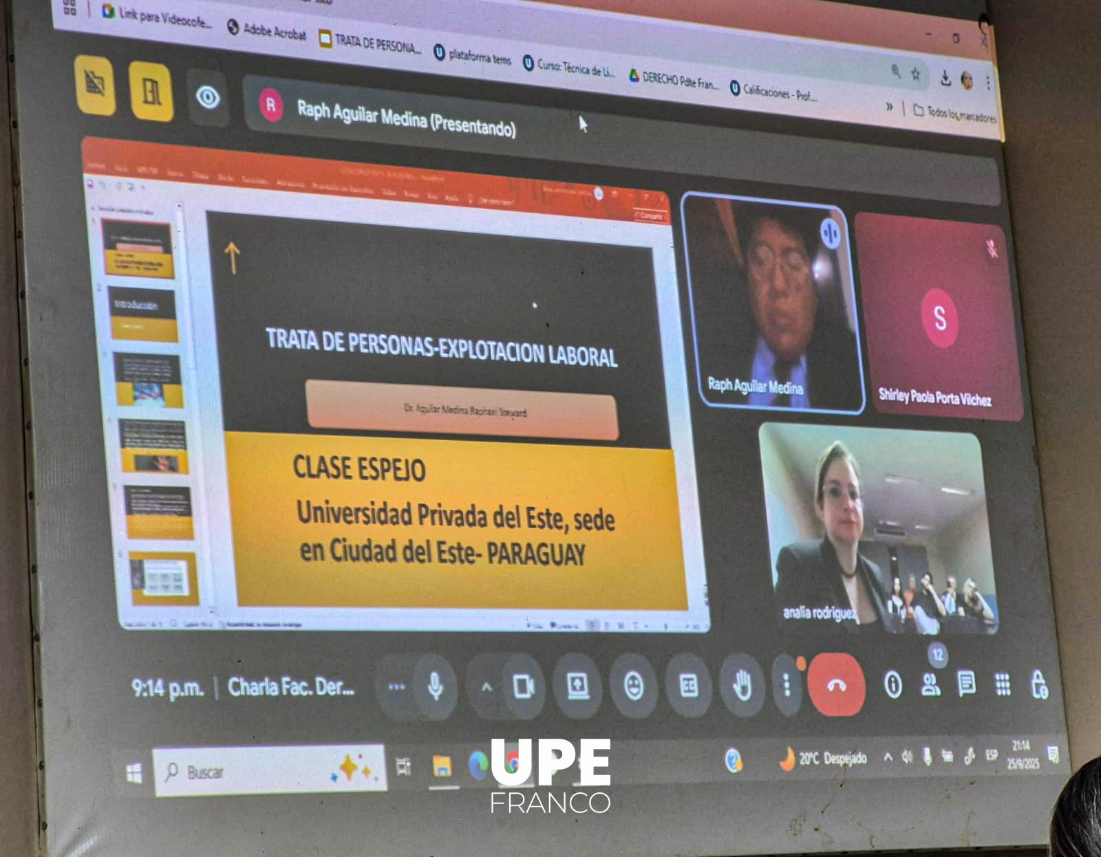 Clases Espejo: UPE FRANCO y la Universidad Privada del Norte, sede Chorrillos – Perú