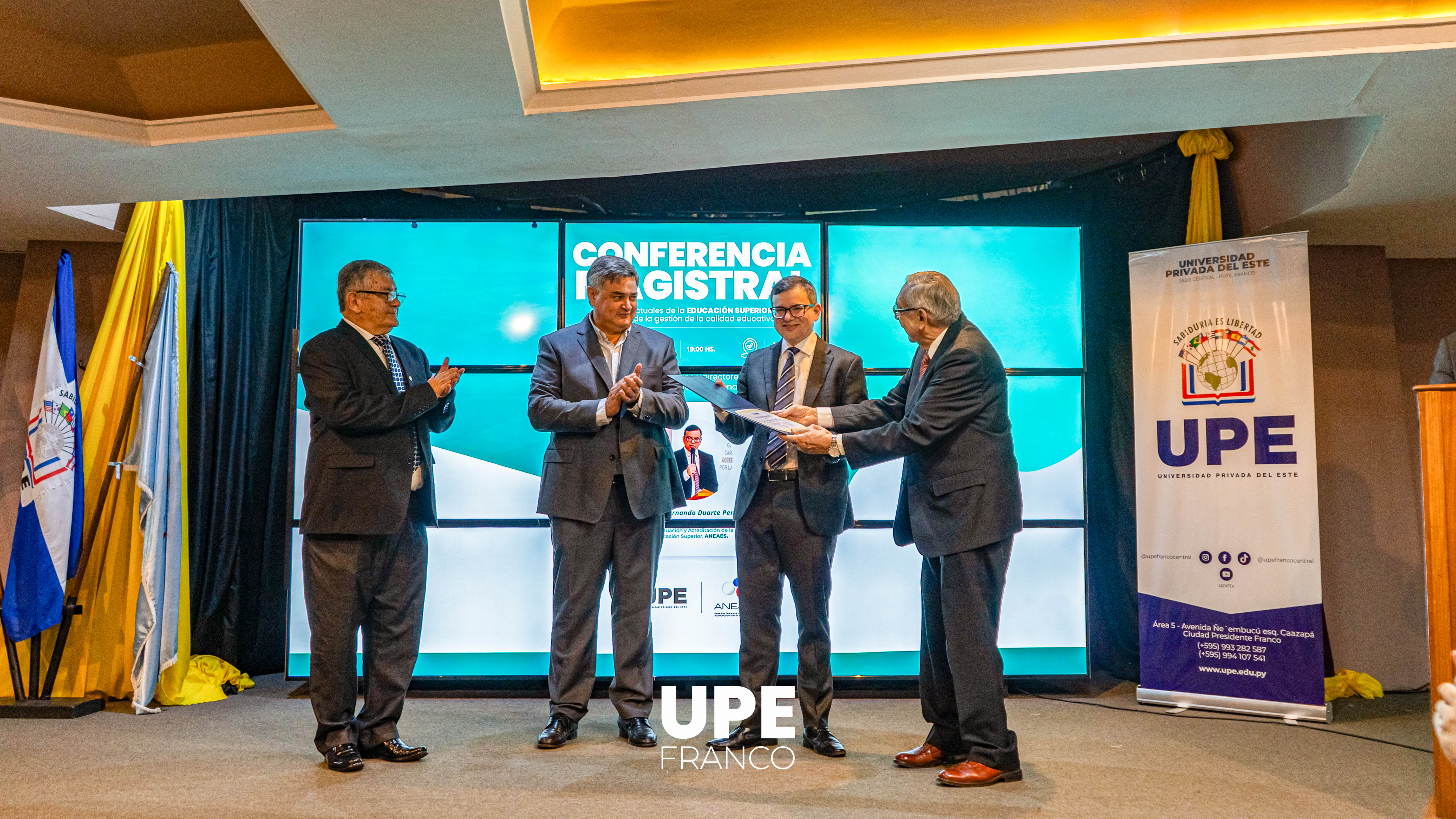 “Desafíos actuales de la Educación Superior en el marco de la gestión de la calidad educativa”: Conferencia Magistral en la UPE FRANCO