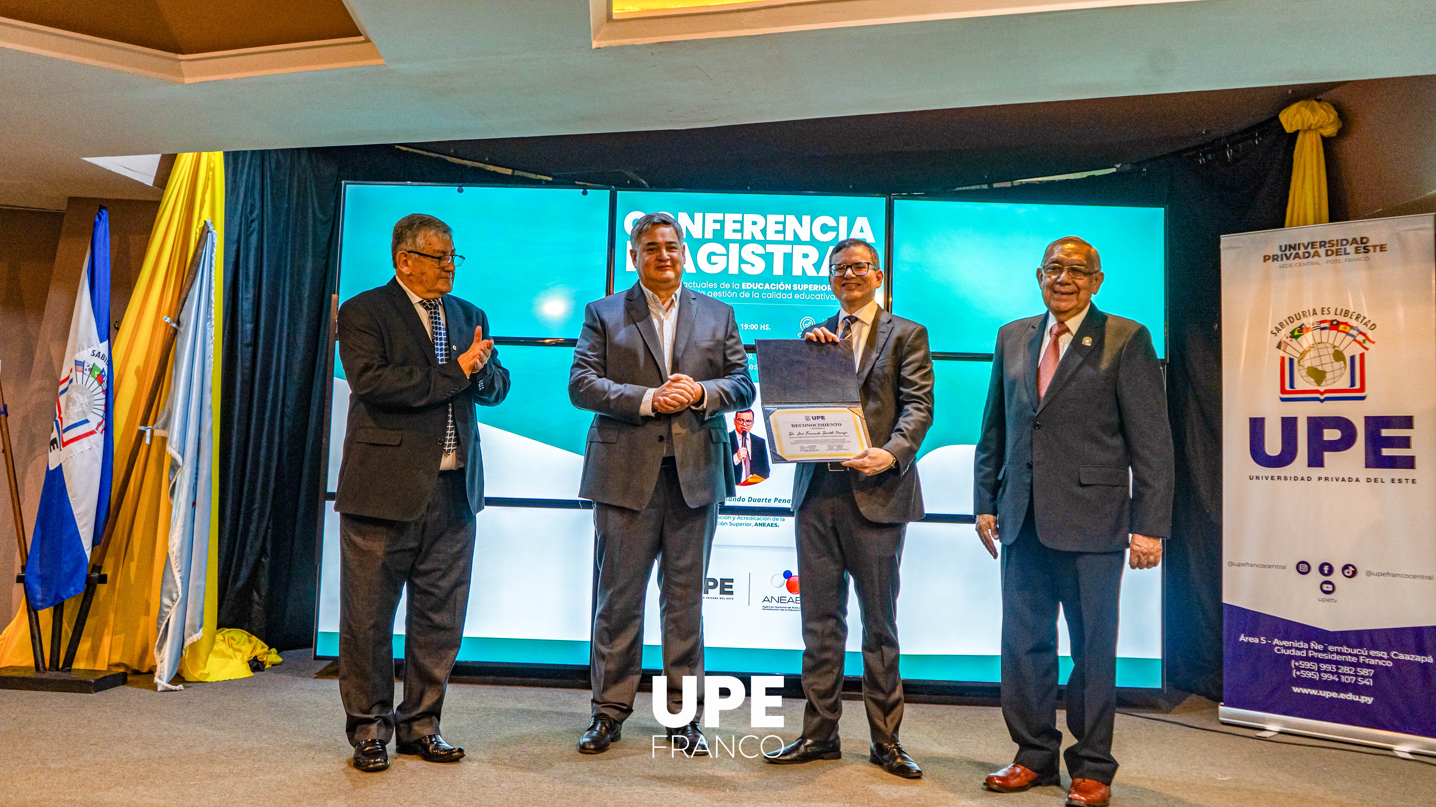 “Desafíos actuales de la Educación Superior en el marco de la gestión de la calidad educativa”: Conferencia Magistral en la UPE FRANCO