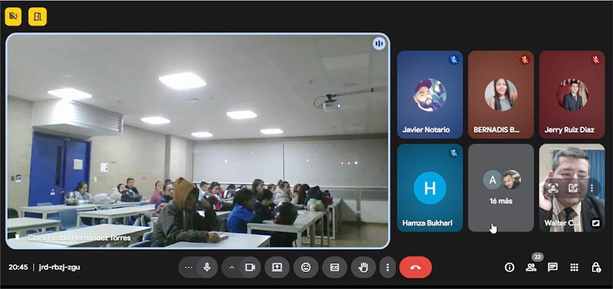 Clase Espejo Internacional: Facultad de Ciencias Administrativas y Contables (UPE) y la Fundación Universitaria de Ciencias de la Salud, Colombia