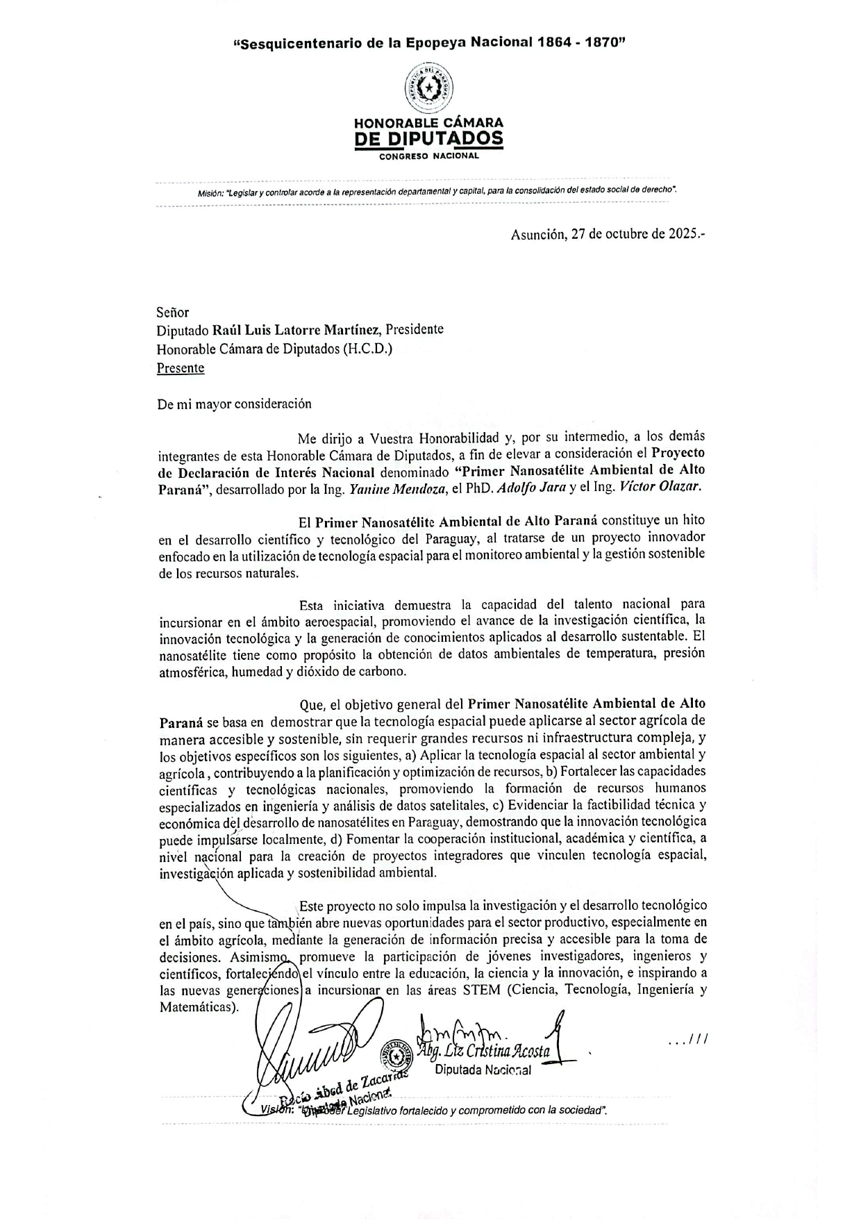 Investigación de egresada de la UPE fue declarada de interés nacional por Diputados