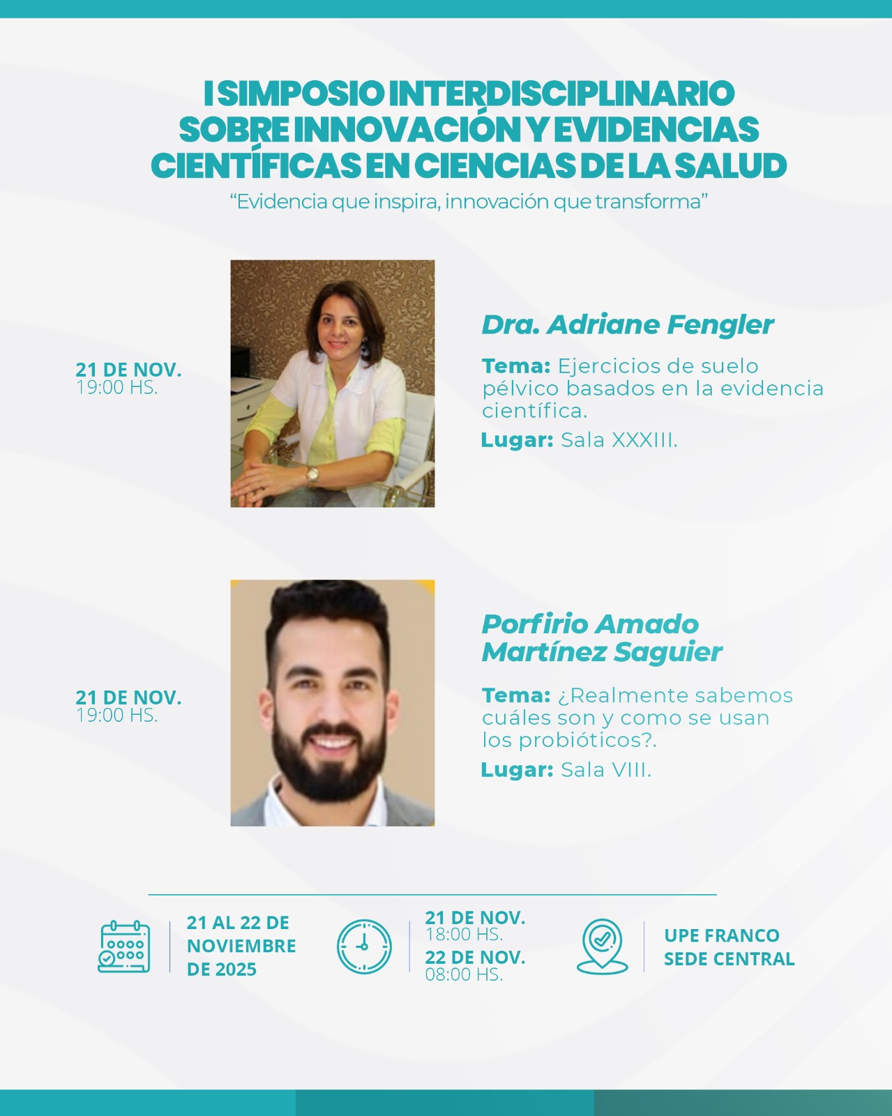 I Simposio Interdisciplinario sobre Innovación y Evidencias Científicas en Ciencias de la Salud