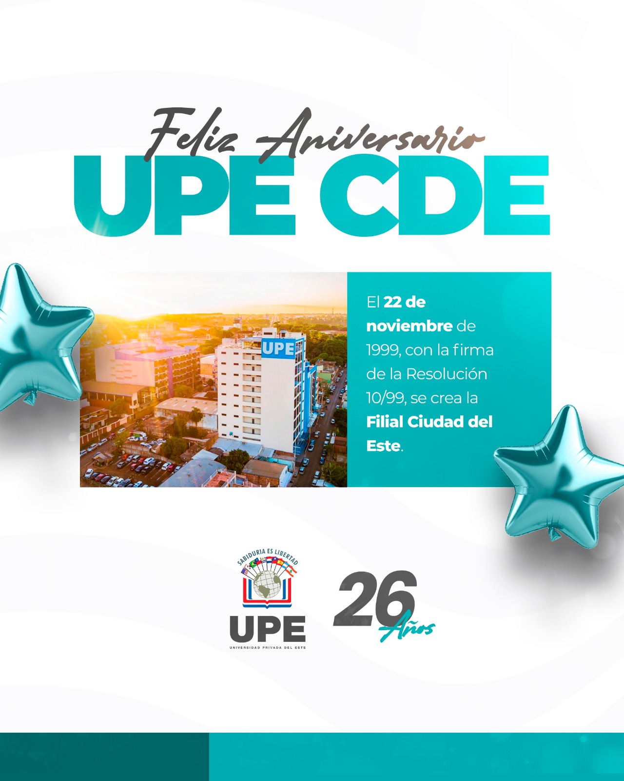 UPE CDE: 26 años de vida institucional