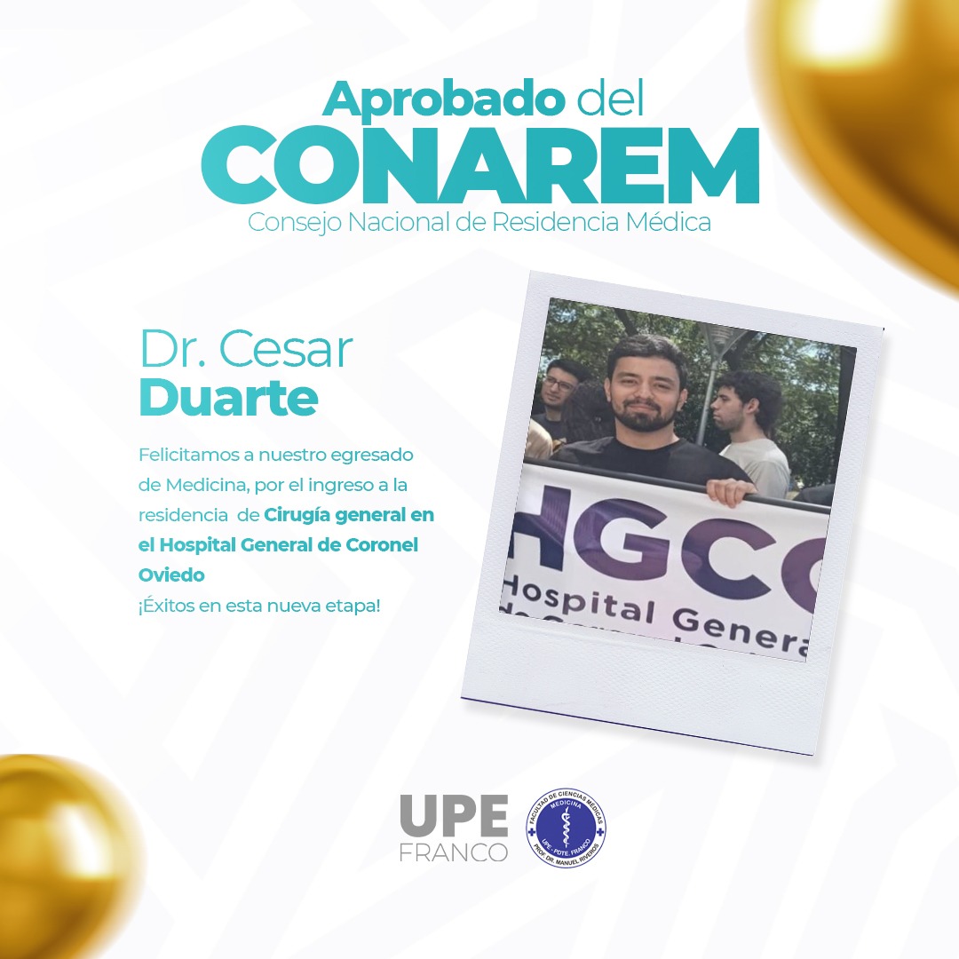 Orgullo UPE: Aprobados CONAREM - Medicina