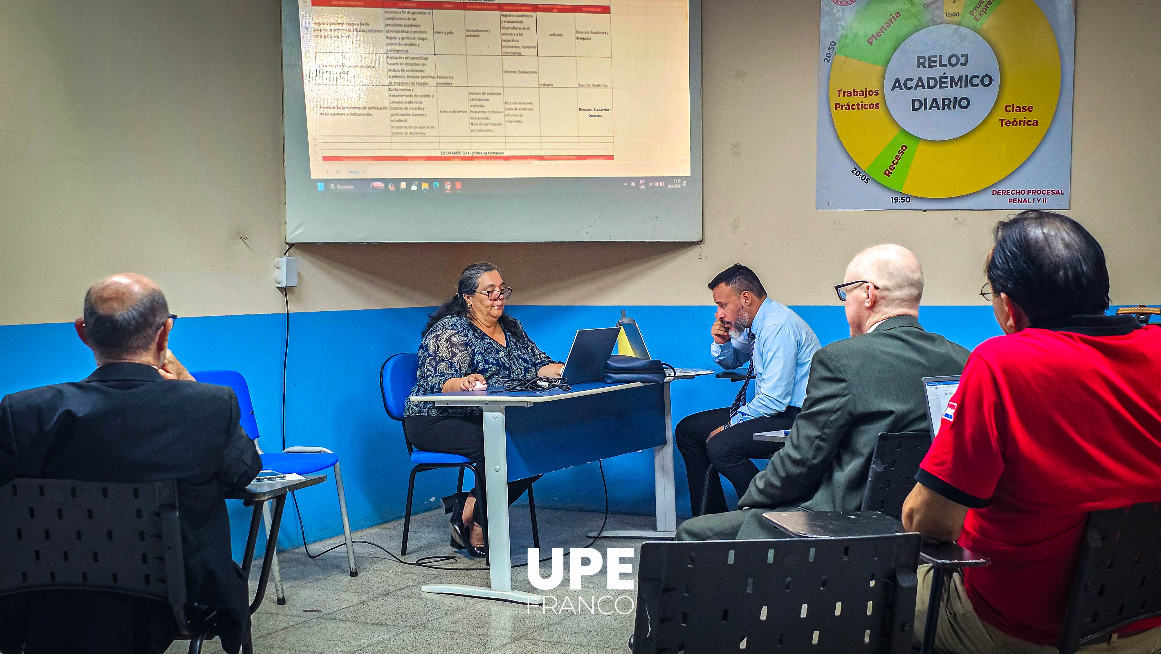 Reunión en Derecho UPE: Elaboración del Plan Operativo Anual