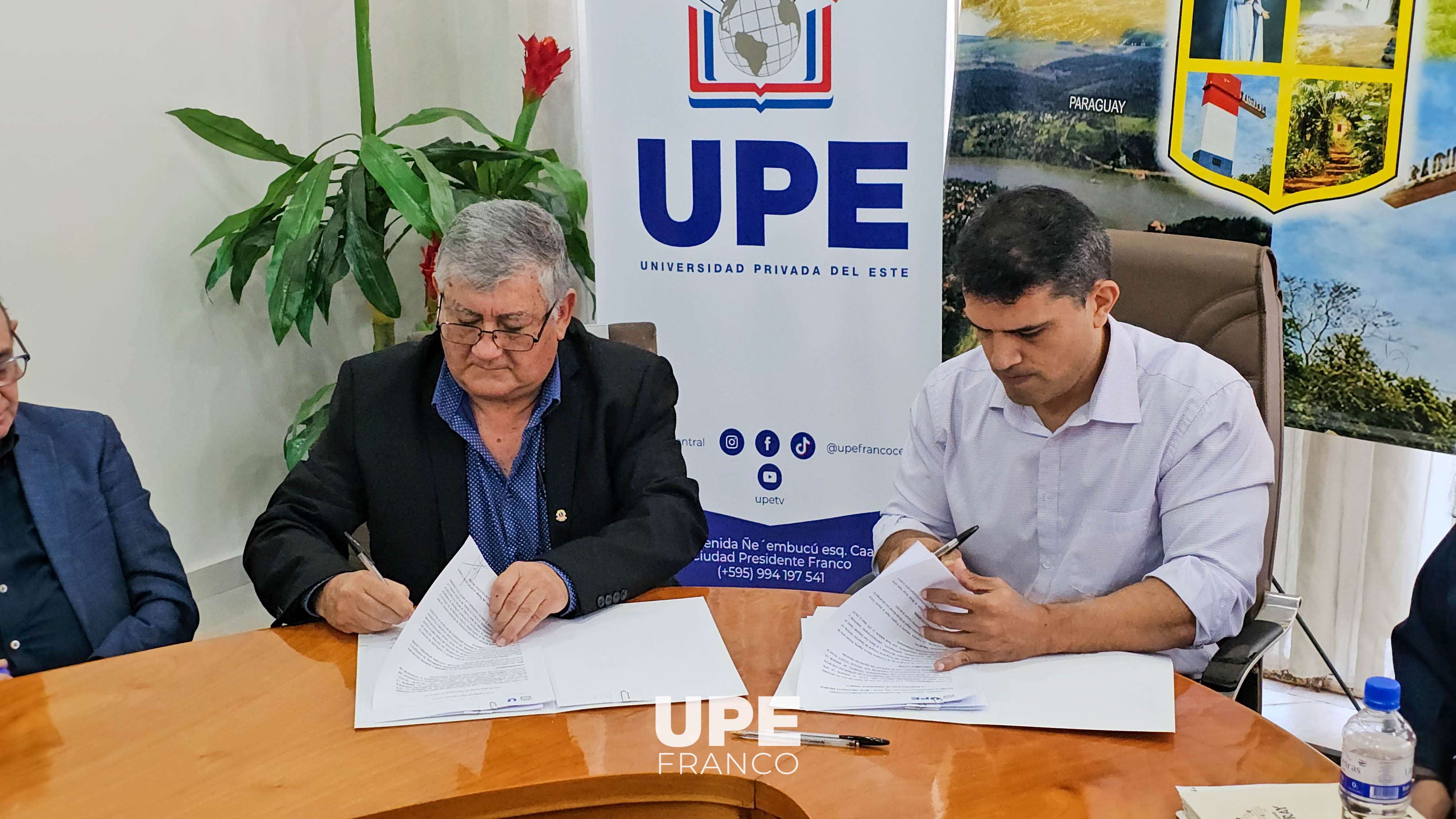 UPE Y MUNICIPALIDAD DE PRESIDENTE FRANCO CONSOLIDAN ALIANZA ESTRATÉGICA MEDIANTE CONVENIOS DE COOPERACIÓN INTERINSTITUCIONAL