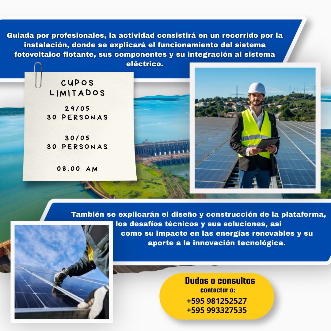 Visita Técnica a la Planta Solar Flotante en el embalse de Itaipu