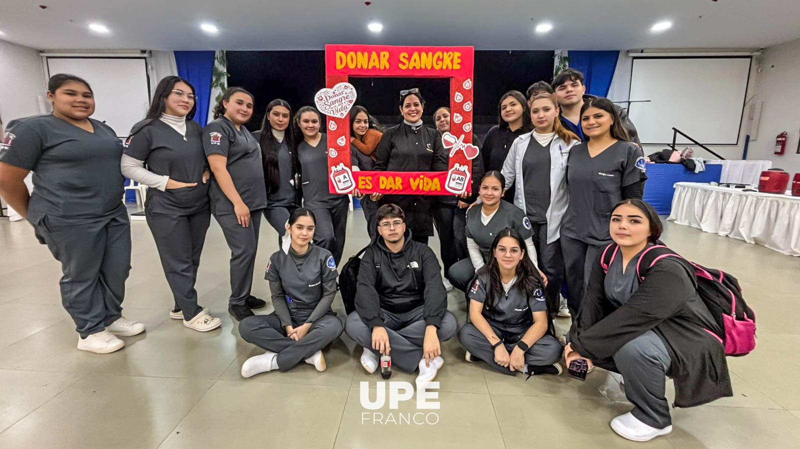 FACULTAD DE CIENCIAS DE LA SALUD REALIZÓ CAMPAÑA DE DONACIÓN DE SANGRE EN LA UPE FRANCO