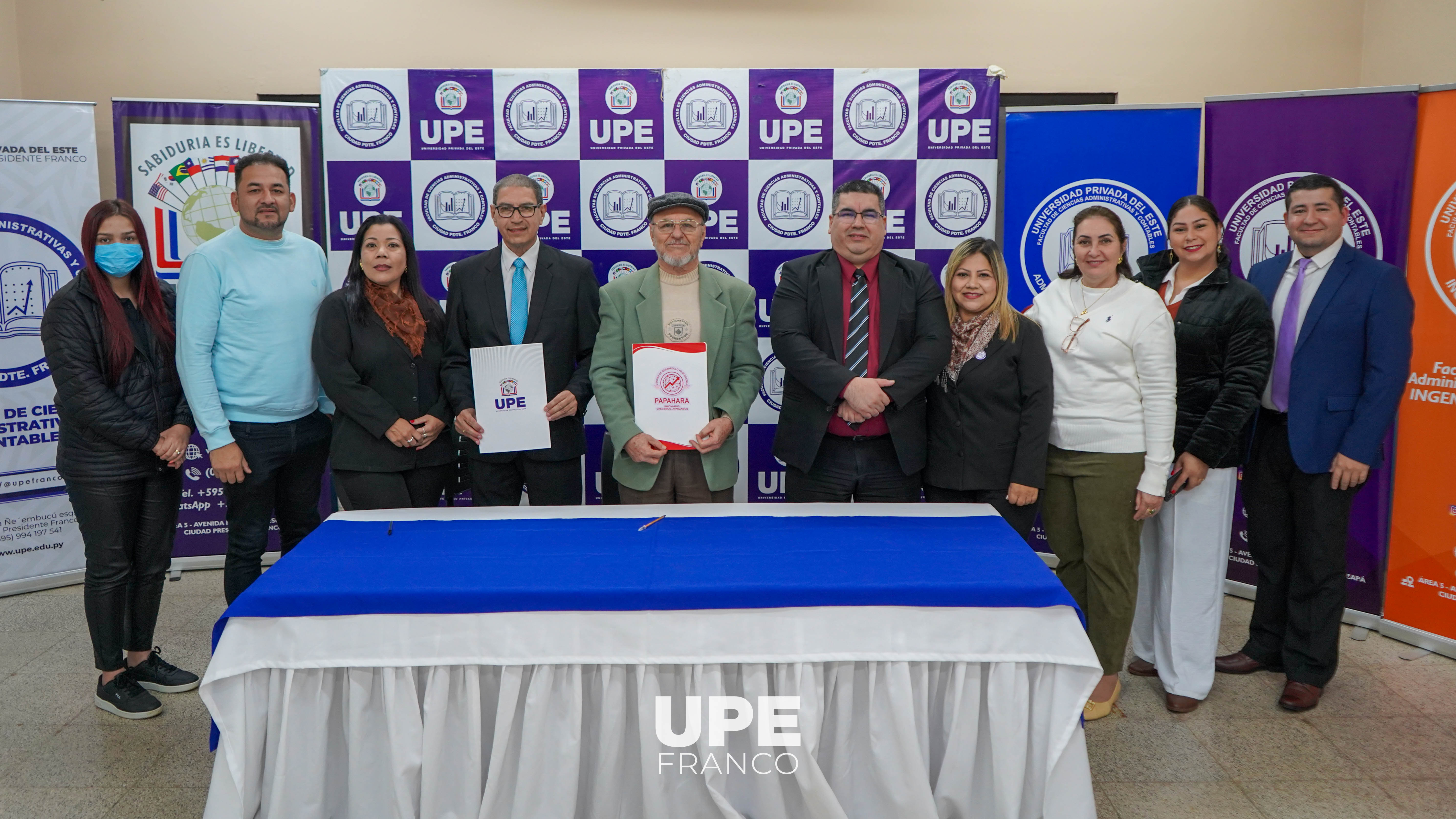 FACULTAD DE CIENCIAS ADMINISTRATIVAS Y CONTABLES DE LA UPE SUSCRIBE CONVENIO DE COOPERACIÓN CON PAPAHARA E.A.S.