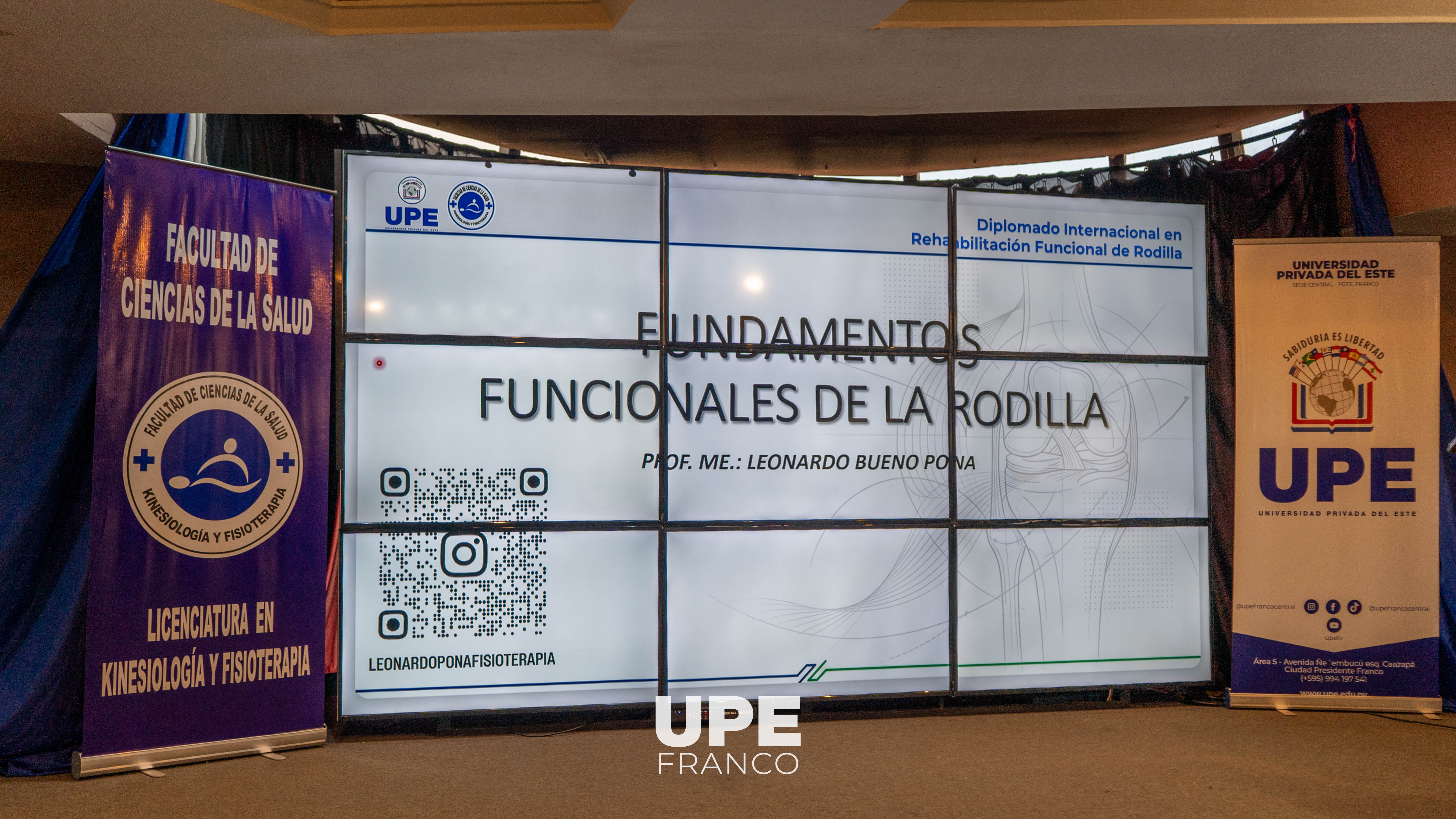 Gran inicio del Diplomado Internacional en Rehabilitación Funcional de Rodilla en la UPE Franco