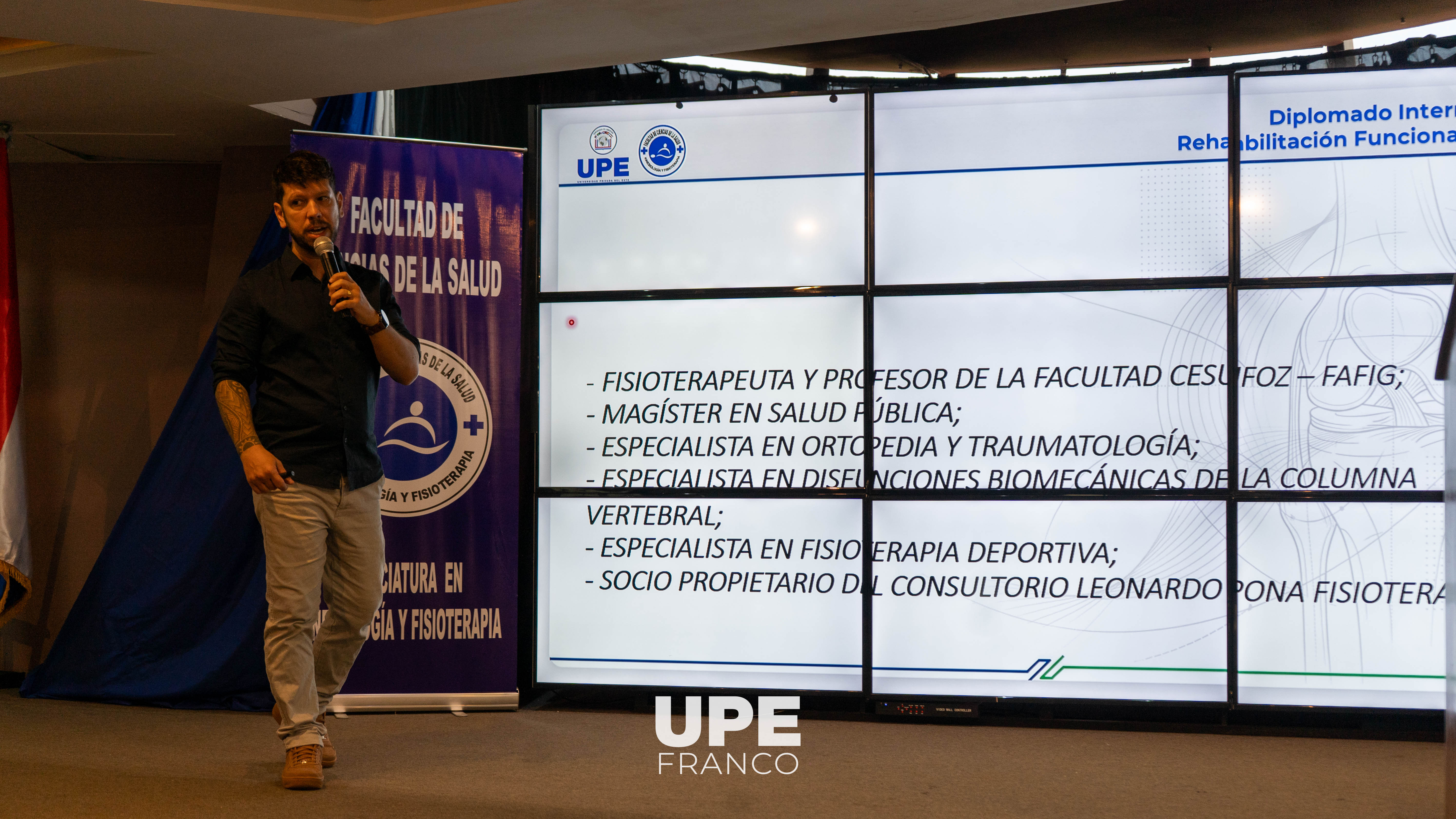 Gran inicio del Diplomado Internacional en Rehabilitación Funcional de Rodilla en la UPE Franco