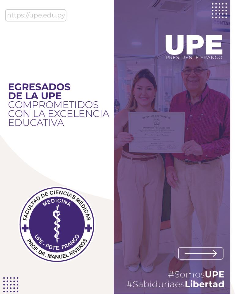 Nueva Egresada de Medicina UPE: Comprometidos con la Excelencia Académica y Profesional