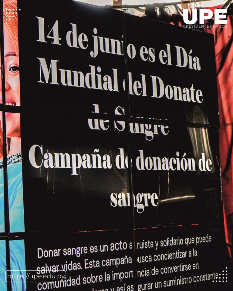 Día Mundial del Donante de Sangre: Charla de Concientización 