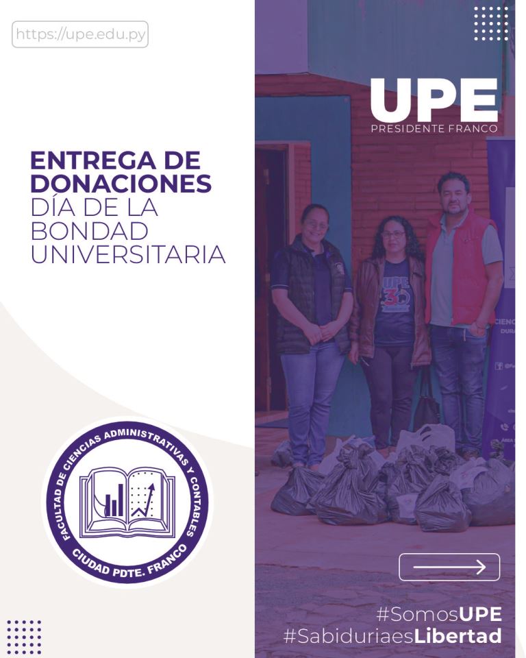 UPE entrega Donaciones por el Día de la Bondad Universitaria: Generosidad y Apoyo Comunitario