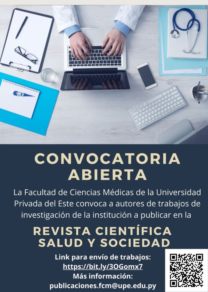 Convocatoria Abierta: Comparte tu Investigación en la Revista Salud y Sociedad