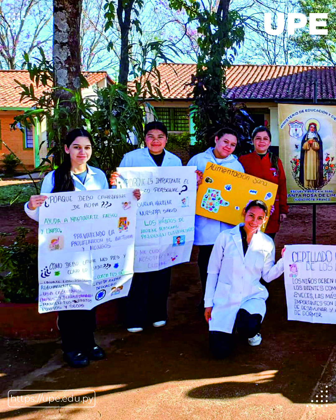 Promoviendo Hábitos Saludables: Estudiantes de Enfermería visitan la Escuela Santa Rosa de Lima